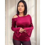 Blusinha Blusa Feminina Manga