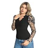 Blusinha Com Manga Bufante Estampa Florzinha Preto