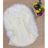 Blusinha Crepe Regata Feminina