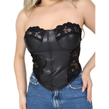 Blusinha Cropped Corset Decote