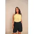 Blusinha Cropped Feminino Tricoline C/ Detalhes Bordado 1785