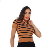 Blusinha Cropped Justinha Trico