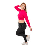 Blusinha Cropped Manga Longa
