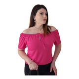 Blusinha Decote Manga Curta