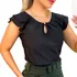 Blusinha Evangélica Crepinho Social Feminina Cores Lisas