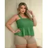 Blusinha Feminina Bata Soltinha Cropped Tomara Que Caia Luxo