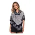 Blusinha Feminina Caftan Manga Morcego Batik Boho Premium