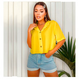 Blusinha Feminina Camisa Social