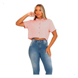 Blusinha Feminina Camisa Social