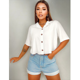 Blusinha Feminina Camisa Social