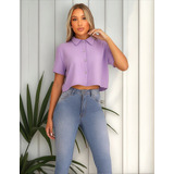 Blusinha Feminina Camisa Social