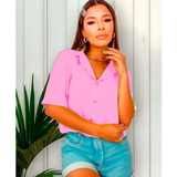 Blusinha Feminina Camisa Social