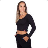 Blusinha Feminina Cropped Manga