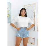 Blusinha Feminina Lisa Manga