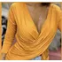 Blusinha Feminina Manga Longa Transpassada Decote Moderna.