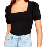 Blusinha Feminina Manga Princesa