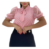 Blusinha Feminina Manga Princesa