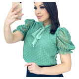 Blusinha Feminina Manga Princesa