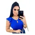 Blusinha Feminina Manu Ellas Modas Com Babados Manga Curta