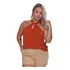 Blusinha Feminina Regata Alça Cruzada Nó Tendência Verão