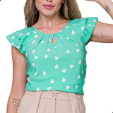 Blusinha Feminina Social Crepe