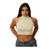 Blusinha Feminina Top Cropped Regata Gola Alta Viscolycra