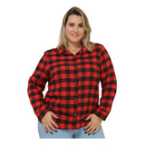 Blusinha Feminina Xadrez Botoes