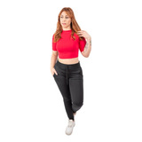 Blusinha Gola Alta Lycra