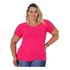 Blusinha Linda Manga Curta Plus Size Feminina Estilo Casual
