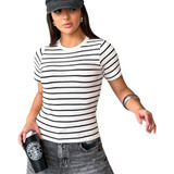 Blusinha Listrada Ribana Moda