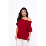 Blusinha Manga Curta Ombro