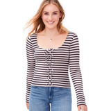 Blusinha Manga Longa Aeropostale