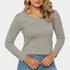 Blusinha Manga Longa Lisa Viscolycra Segunda Pele Básica