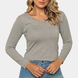 Blusinha Manga Longa Lisa