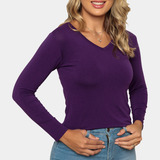 Blusinha Manga Longa Lisa