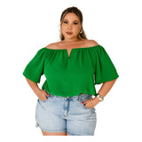 Blusinha Plus Size Ciganinha