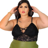 Blusinha Plus Size Cropped