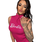 Blusinha Regata Barbie T-shirt Baby Look Leve Promoção Filme