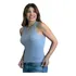 Blusinha Regata Canelada Nadador De Algodão Moda Básica