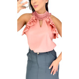 Blusinha Regata Com Gola