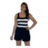 Blusinha Regata Cropped Top Tricot Modal Listrada Trico