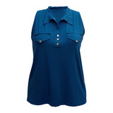Blusinha Regata Feminina Com