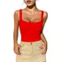  Blusinha Regata Feminina De Suplex Alcinha Decote Quadrado
