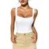  Blusinha Regata Feminina De Suplex Alcinha Decote Quadrado