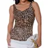 Blusinha Regata Manga Larga Animal Print Casual