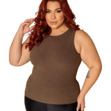 Blusinha Regata Plus Size