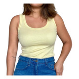 Blusinha Regata Ribana Canelada