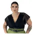 Blusinha Renda Plus Size Feminina Divinna Croped Xg
