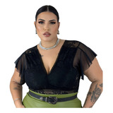 Blusinha Renda Plus Size