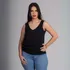 Blusinha Social Duna Crepe Feminina Regata Decote Promoção